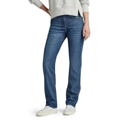 Abbildung von G Star Strace Jeans Straight Leg, Damen, Größe: 29x30, Faded blue copen