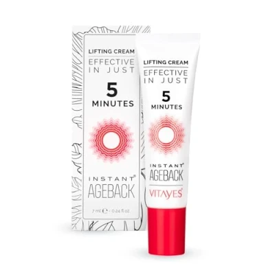 Abbildung von VITAYES Instant Ageback Anti Aging Faltencreme, Lifting Creme, gegen Falten, schlaffe Haut, Tränensäcke, Soforteffekt, Retinol Alternative, Klinisch und dermatologisch getestet (7ml)