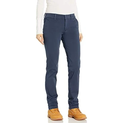 Abbildung von Dickies Trousers for Women, Perfect Fit Straight Leg Pants, Action Flex Technology, Navy Blue, 28W
