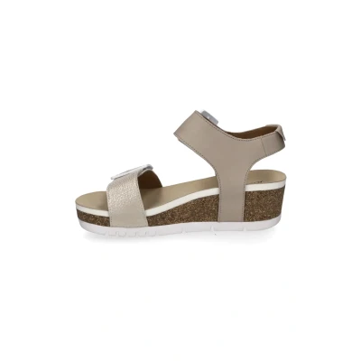Abbildung von Josef Seibel Plateausandalette, Damen, Größe: 39, Creme kombi Schuhe