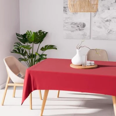 Abbildung von Soleil d&#039;ocre Nappeln, Polyester, Rot, 140 x 200 cm
