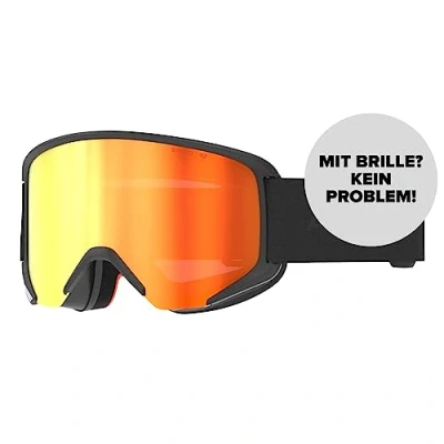 Abbildung von ATOMIC SAVOR STEREO Skibrille Black Klare Sicht &amp; Blendschutz Hochwertige Verspiegelung Live Fit Rahmen Over The Glasses kompatibel für Brillenträger