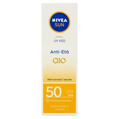 Abbildung von Nivea SUN UV Gesichtscreme Q10 Anti Aging FP50 in 50 ml Tube