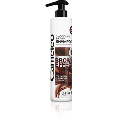 Abbildung von Cameleo Brown Effect Shampoo Pflegende, stärkende Behandlung mit Walnuss Extrakt für natürliches &amp; gefärbtes, Haar Brünette Tiefe Farbe Glanz 250ml