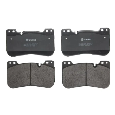 Abbildung von BREMBO P 06 100 Bremsbelagsatz für Verschleißwarnanzeiger vorbereitet ohne Zubehör BMW: 5 Saloon, 3 X5