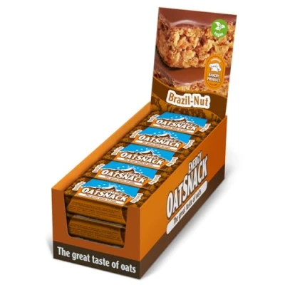Abbildung von Best Body Nutrition Davina Energy Oat Snack Riegel Haferflocken Kohlenhydrat von Hand gemacht 15 x 65 Box, Brazil Nut, 975 g