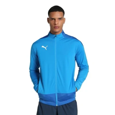 Abbildung von Puma Teamgoal Trainingsjacke, Herren, Größe: Large, Electric blue lemonade/team power