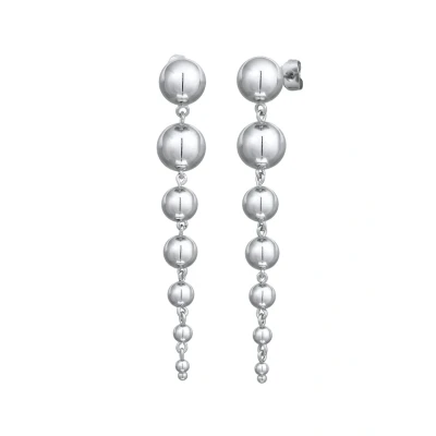 Abbildung von Elli Kugellook Modern Farben Ohrringe, Damen, Größe: One Size, Silber