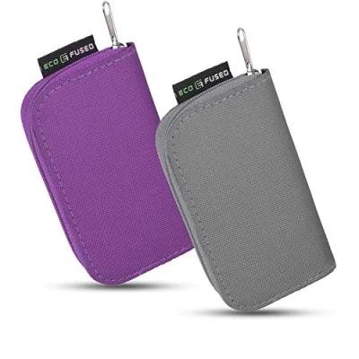 Abbildung von Speicherkarten Tasche 2 Stück Passend für bis zu 22x SD, SDHC, Micro Mini SD und 4X CF Halterung mit 22 Schlitzen (8 Seiten) Zur Aufbewahrung unterwegs Mikrofaser