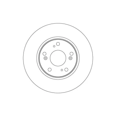 Abbildung von TRW Bremsscheibe HONDA: Accord 7 Limousine 282mm 23mm 5 114,3mm Belüftet lackiert DF4610 Bremsscheiben, Scheibenbremsen