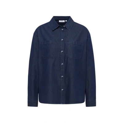 Abbildung von Cecil Hemdbluse, Damen, Größe: Medium, Blau