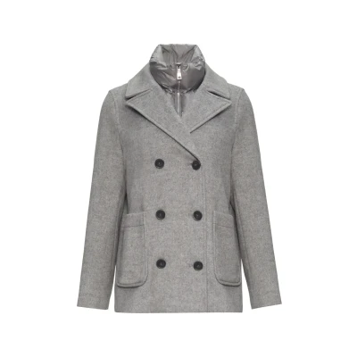 Abbildung von s.Oliver Winterjacke, Damen, Größe: 38, Grau meliert