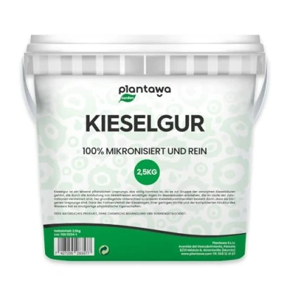 Abbildung von PLANTAWA Kieselgur 2,5kg 100% Natürlich und Nachhaltig Diatomaceous Earth Fein Gemahlenes Pulver Ohne Chemische Behandlungen Vielseitig Einsetzbar