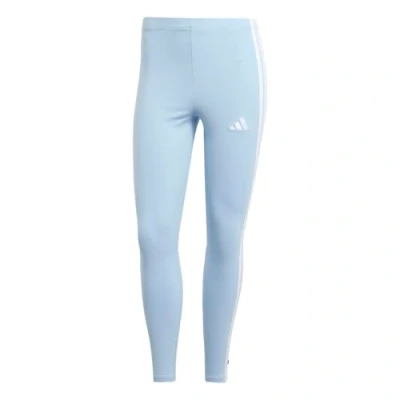 Abbildung von adidas Damen Essentials 3 Stripes Cotton Leggings, Glow Blue/White, S