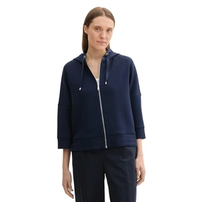 Abbildung von TOM Tailor Sweatjacke, Damen, Größe: 3XL, Sky captain blue