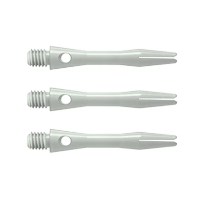 Abbildung von Harrows Keramic Dartschäfte 1 Set von Thor Sports, Short midi medium, Weiss schwarz grau, 2BA Gewinde, Darts Shafts (Short, Weiss/White/Blanc)