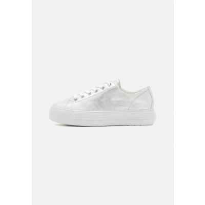 Abbildung von Paul Green Damen, Frauen Low Top Sneaker,schnürer,Plateausohle,Halbschuhe,straßenschuhe,Strassenschuhe,Sportschuhe,Silber (JA),38.5 EU / 5.5 UK
