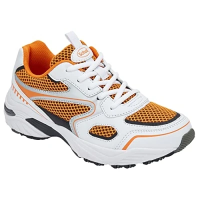 Abbildung von Scholl Damen Sprinter Plus Sneaker, Weiß und Orange, 38 EU