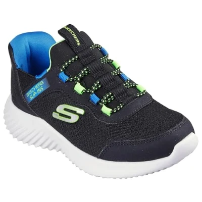 Abbildung von Skechers Jungen Bounder Brisk Burst Sneaker, Black Lime, 28.5 EU
