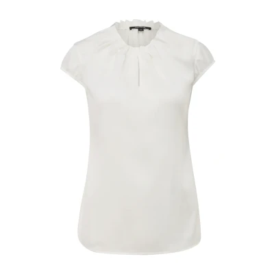 Abbildung von Satinbluse mit Raffung Creme 42