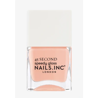 Abbildung von Nails Inc CRUISING in CARNABY STREET Quick Drying Nagellack Zartes Pfirsich Rosa Schnelltrocknend 45 Sekunden Nagelstärkend mit Hexanal, Kalzium,Magnesium Cruelty Free Perfekte Maniküre