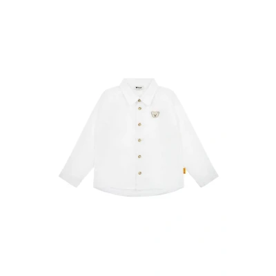 Abbildung von Steiff Langarm Special DAY Hemd für Kinder, Größe: 92, Bright white