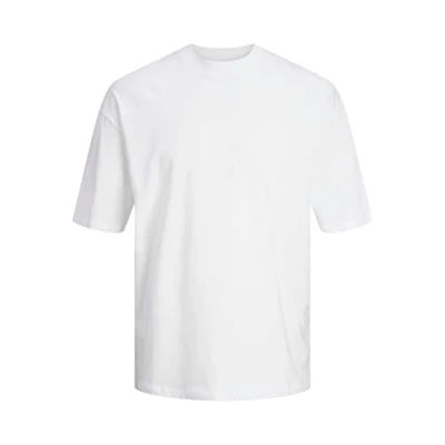 Abbildung von JACK &amp; JONES Herren Rundhals T Shirt JJETIMO Relaxed Fit S M L XL XXL Schwarz Weiss Braun Grün Baumwolle, Größe:L, Farbe:White 12234745