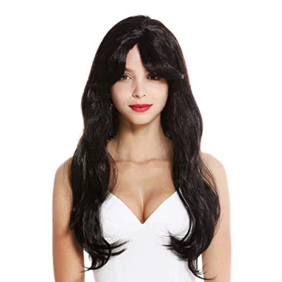 Abbildung von WIG ME UP 90924 ZA1 Perücke Damen Karneval Fasching Halloween lang glatt braun Ebenholz Schneewittchen