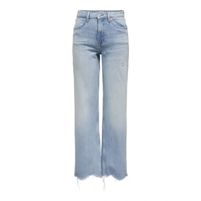 Abbildung von ONLY Onljuicy WIDE Jeans Straight Leg, Damen, Größe: 28x32, Light blue denim