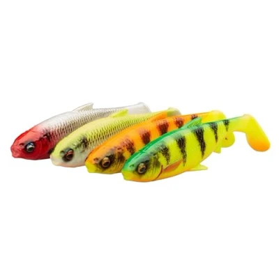 Abbildung von Savage Gear 3D River Plötze Mix 4er Pack realistischer Rotaugenköder für dunkle und trübe Gewässer ideal Barsch, Hecht, Zander Vielfischangler Clear Water 14 cm