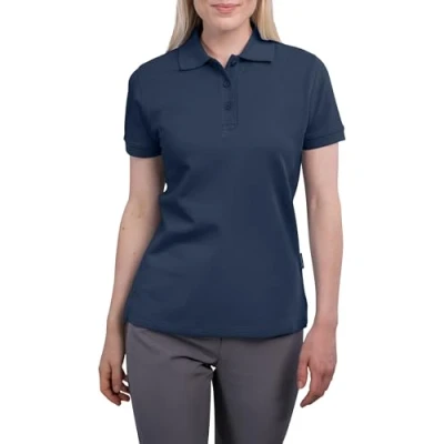 Abbildung von HRM Damen Heavy Polo, navy, Gr. 3XL I Premium Polo Shirt aus 100% Baumwolle Basic Polohemd bis 60C waschbar Hochwertige &amp; nachhaltige Oberteile Workwear