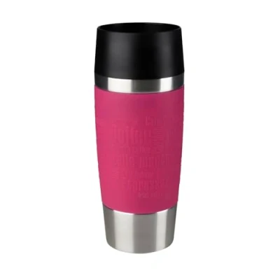 Abbildung von Emsa 513550 Travel Mug Classic 360 ml Thermobecher Isolierbecher hält 4h heiß/ 8h kalt 100 Prozent dicht auslaufsicher Quick Press Verschluss Trinköffnung 1 Stück