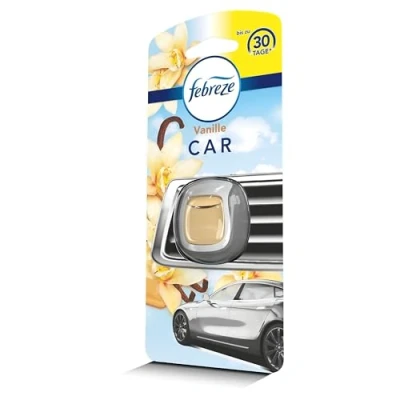 Abbildung von Febreze Auto Lufterfrischer (2 ml) Vanille, Starterset, Duft gegen Gerüche (Verpackung kann variieren)