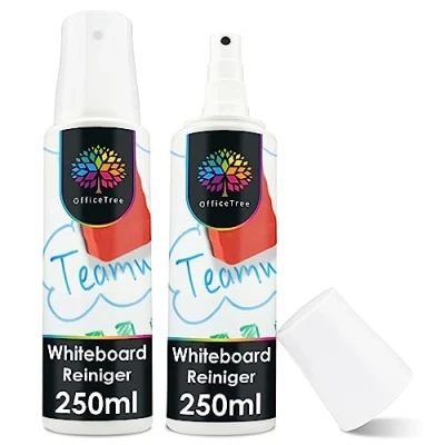 Abbildung von OfficeTree 2 x Whiteboard Reiniger Spray 250 ml Cleaner zur Reinigung von Magnettafel Flipchart
