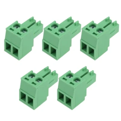 Abbildung von Create idea 5 Stück Steckbarer PCB Anschlussstecker mit 3,81mm Rastermaß Ersatzteil NCE Netzstecker 2 polige Klemmenblöcke Steckbare Anschlüsse Geeignet für PowerCab Anschlussplatine (PCP) Heimwerker