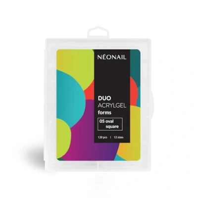 Abbildung von NEONAIL Duo Acrylgel Forms 120 Stück Nagelformen Dual Nail Set Nagel Tips für Gelnägel Polygel Nägel Form Kunstnägel Nagelverlängerung Extensions Oval Square