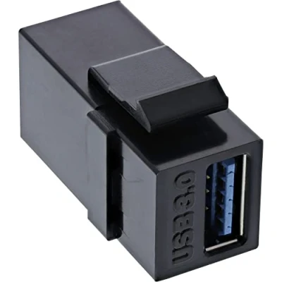 Abbildung von InLine 76202L USB 3.0 Keystone Snap In Einsatz, A Buchse / Buchse, schwarz