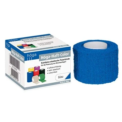 Abbildung von Höga Haft Color Fixierbinde 4 cmx4 m blau