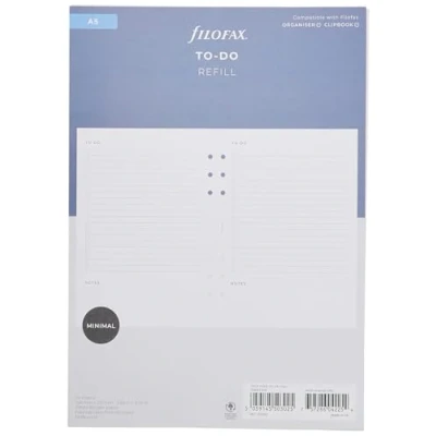 Abbildung von Filofax Inleg To Do Ersatzpatrone A5, 132863, weiß