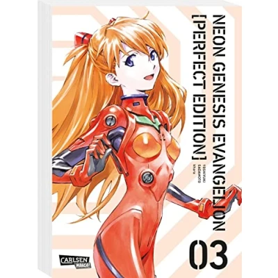 Abbildung von Neon Genesis Evangelion Perfect Edition 3: Neue in 7 Sammelbänden des Mecha Klassikers um jugendliche EVA Piloten, die zur Rettung der Menschheit Kampfroboter steuern.