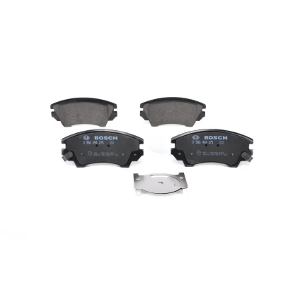 Abbildung von BOSCH 0 986 494 275 Bremsbelagsatz Low Metallic mit akustischer Verschleißwarnung Anti Quietsch Blech, Montageanleitung
