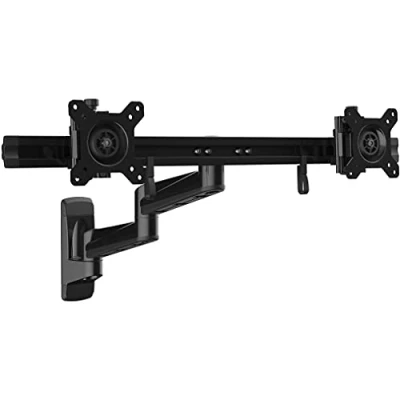 Abbildung von StarTech.com Wandmontage Dual Monitorarm Drehbar Zweifach Monitorhalter Für zwei 15&quot; bis 24&quot; Monitore VESA Halterung Stahl