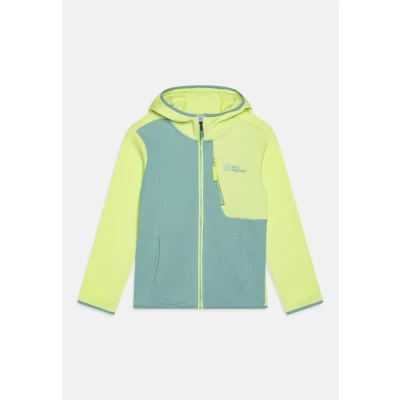 Abbildung von Jack Wolfskin Actamic GRID Midlayer Laufjacke für Kinder, Größe: 164, Soft jade