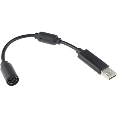 Abbildung von USB Kabel für Microsoft Xbox 360, PC Gamepad Controller Adapter (schwarz)