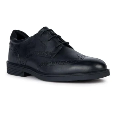 Abbildung von Geox J Zheeno Schnürer für Kinder, Größe: 37, Black Schuhe