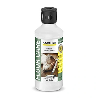 Abbildung von Kärcher Natürlicher Bodenreiniger RM 538N, vegan, ohne Silikone, Mikroplastik, Farbstoffe, ideal für Familien, Haustierbesitzer, kraftvoll, alle versiegelten Hartböden, 0,5 l