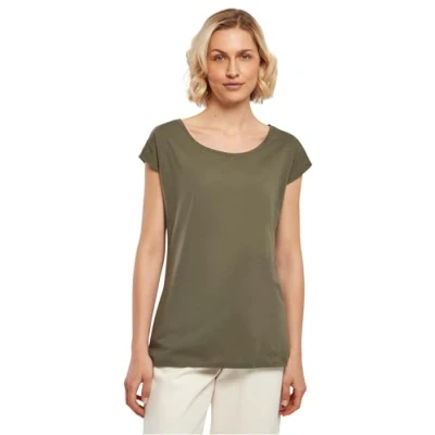 Abbildung von Build Your Brand Damen BB013 Ladies Wide Neck Tee T Shirt, Olive, L