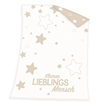 Abbildung von Baby Best Babydecke »Kleiner Lieblingsmensch«, mit Schriftzug und Sternen, Kuscheldecke