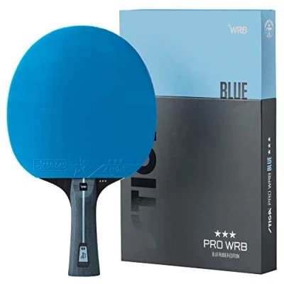 Abbildung von STIGA Tischtennisschläger Pro WRB Blue Edition 3 Sterne Tischtennis Schläger mit Blauem Belag