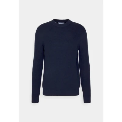 Abbildung von Selected Homme LS Structure CREW NECK NOOS Strickpullover Sky captain, Herren, Größe: XXL, captain